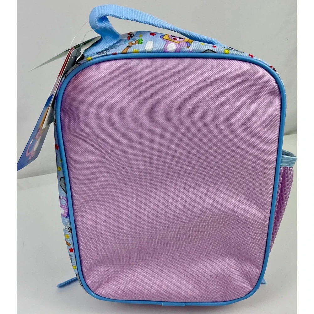 LankyBox Kids Lunch‎ Box Bag Insulated Plush Face Justin & Adam Characters